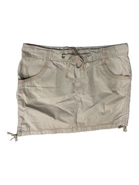 The North Face Beige Drawstring Mini Skirt Size 14